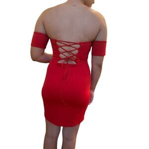 Tobi Red strappy dress - Teen